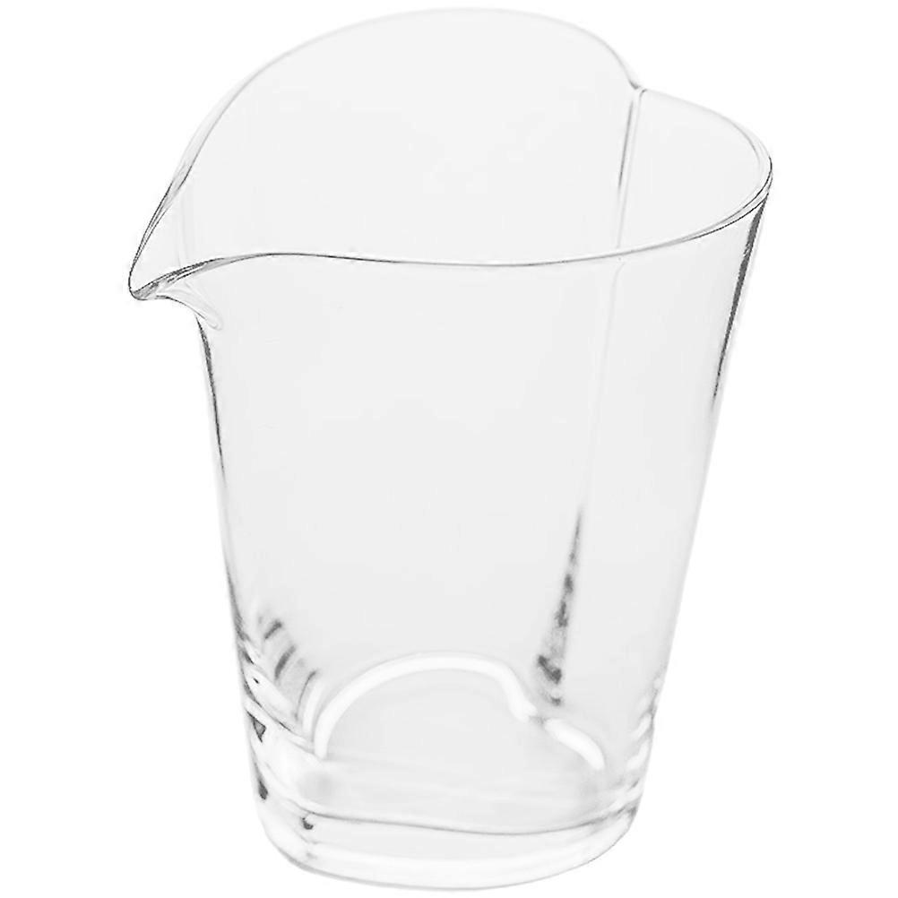 Transparent Heart Glass Cup Pitcher for Coffee Milk Practical Use