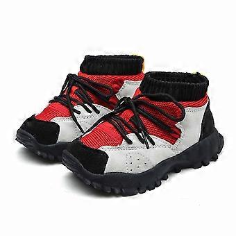 Mädchenbekleidung, kleine Jungen, Leder-Sneaker, weiche Kinder-Stiefeletten, Sportschuhe, leichte modische Freizeitschuhe für Jungen – sparen Sie viel Geld!