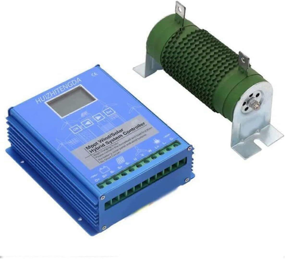 Hybrid Solar Wind Charge Controller 48V 8000W LCD Display Off Grid with Dump Load