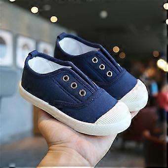 Winterse rubberen workoutsneakers voor peuters, jongens, blauw, actieve schoolschoenen, canvas schoenen voor kinderen, ademend, voor binnen, maat 29