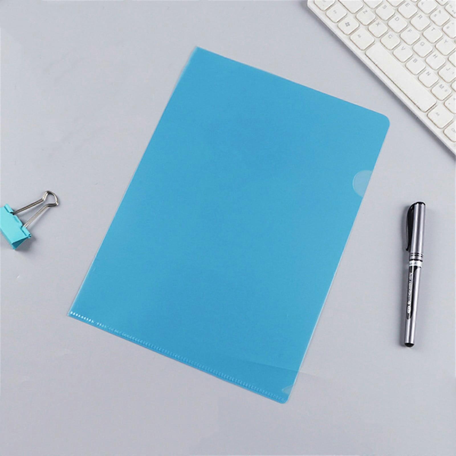 L Type Clear Plastic Folders, Transparent A4/A5 Document Sleeves for Project Presentation