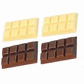 4 Pieces Miniature Chocolate Models for Dollhouse Crafts and Decorative Props