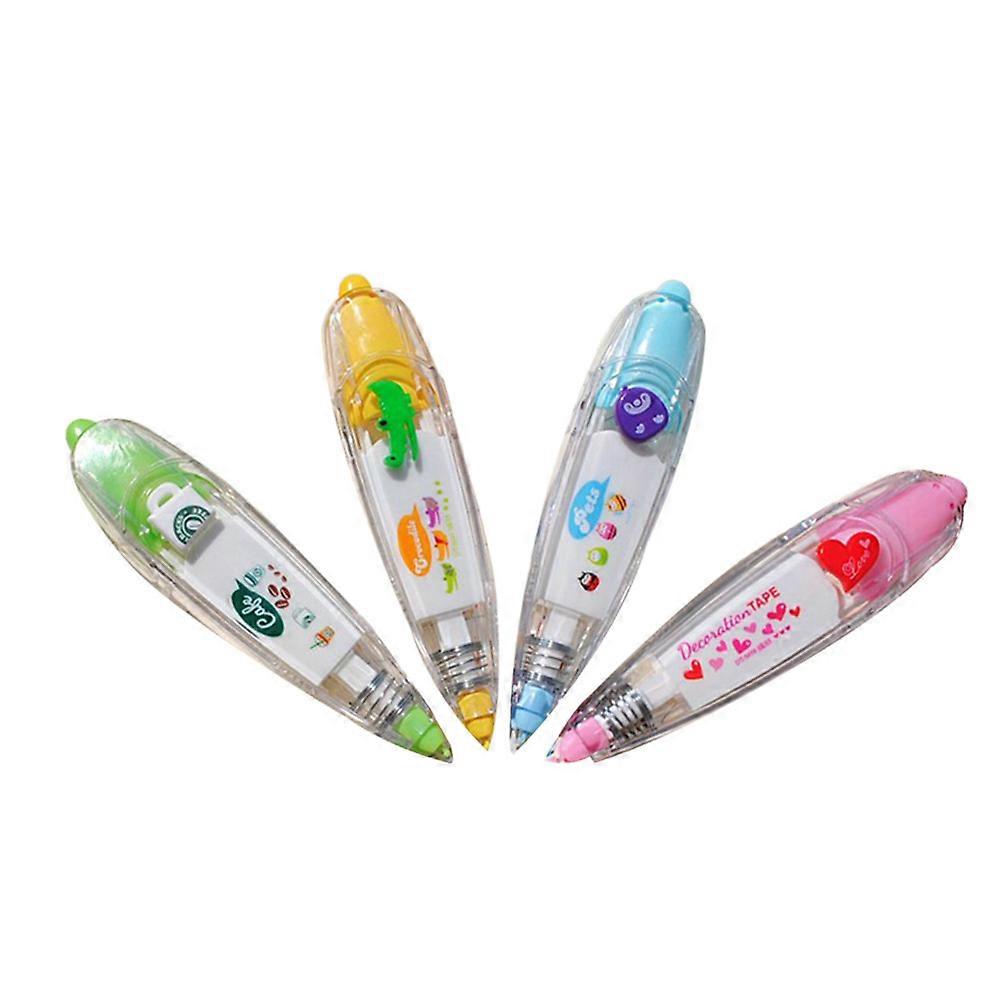 Diary Correction Tape Push Correction Tape for Writing Use 12Pcs Multicolor