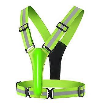 LED Safety Vest, Reflective Cycling Vest, Running Safety Vest for Men and Women