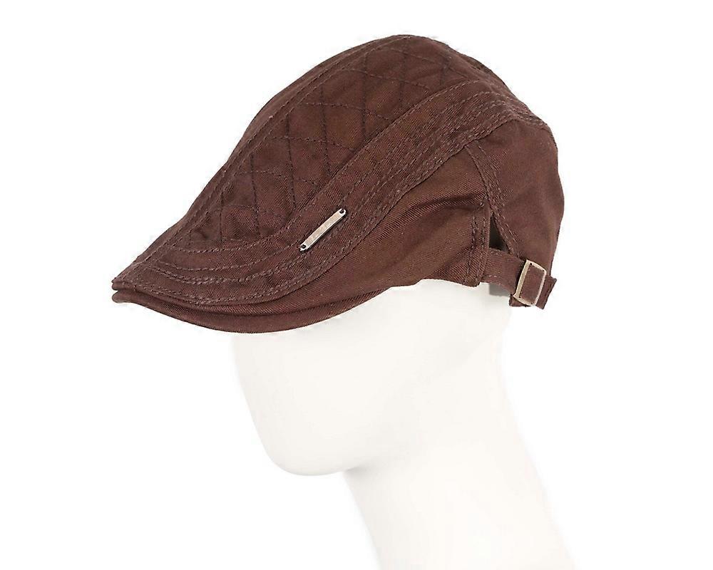 Brown flat cap by Max Alexander M133BR