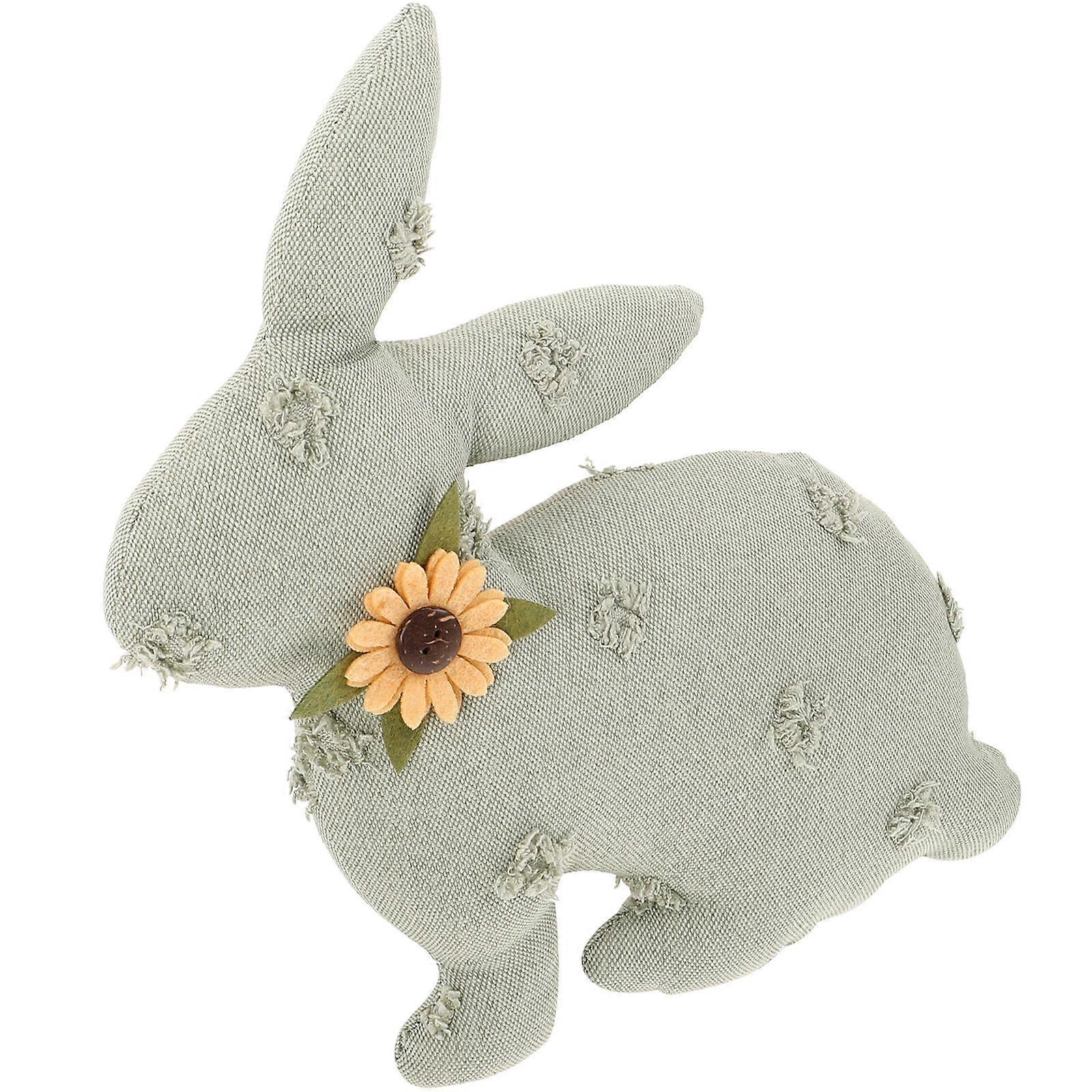 Rustic Easter Bunny Decoration Stuffed Rabbit Doll for