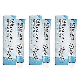 3x Besenreiser-Reparaturcreme, Krampfaderbehandlung für die Beine, Venencreme zur Linderung von Beinschmerzen, Creme gegen Krampfadern in den Beinen (XLS)