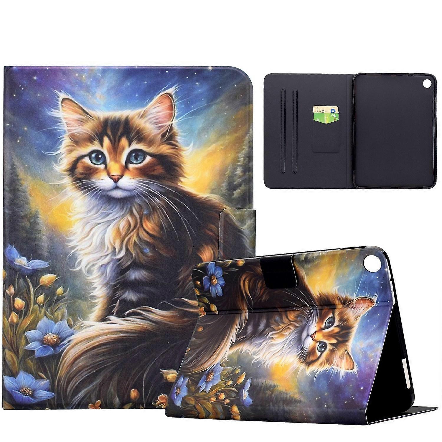 Voltage Sewing Thread Painted Vegan Leather Smart Tablet Case