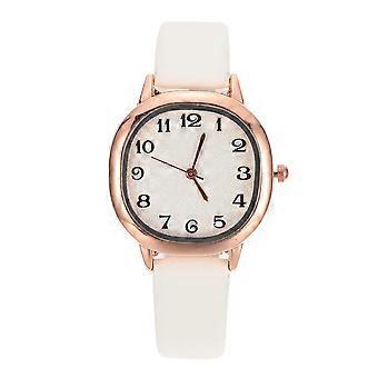 Retro Style Women Watch Decorative Stone Quartz Ladies Watch PU Strap