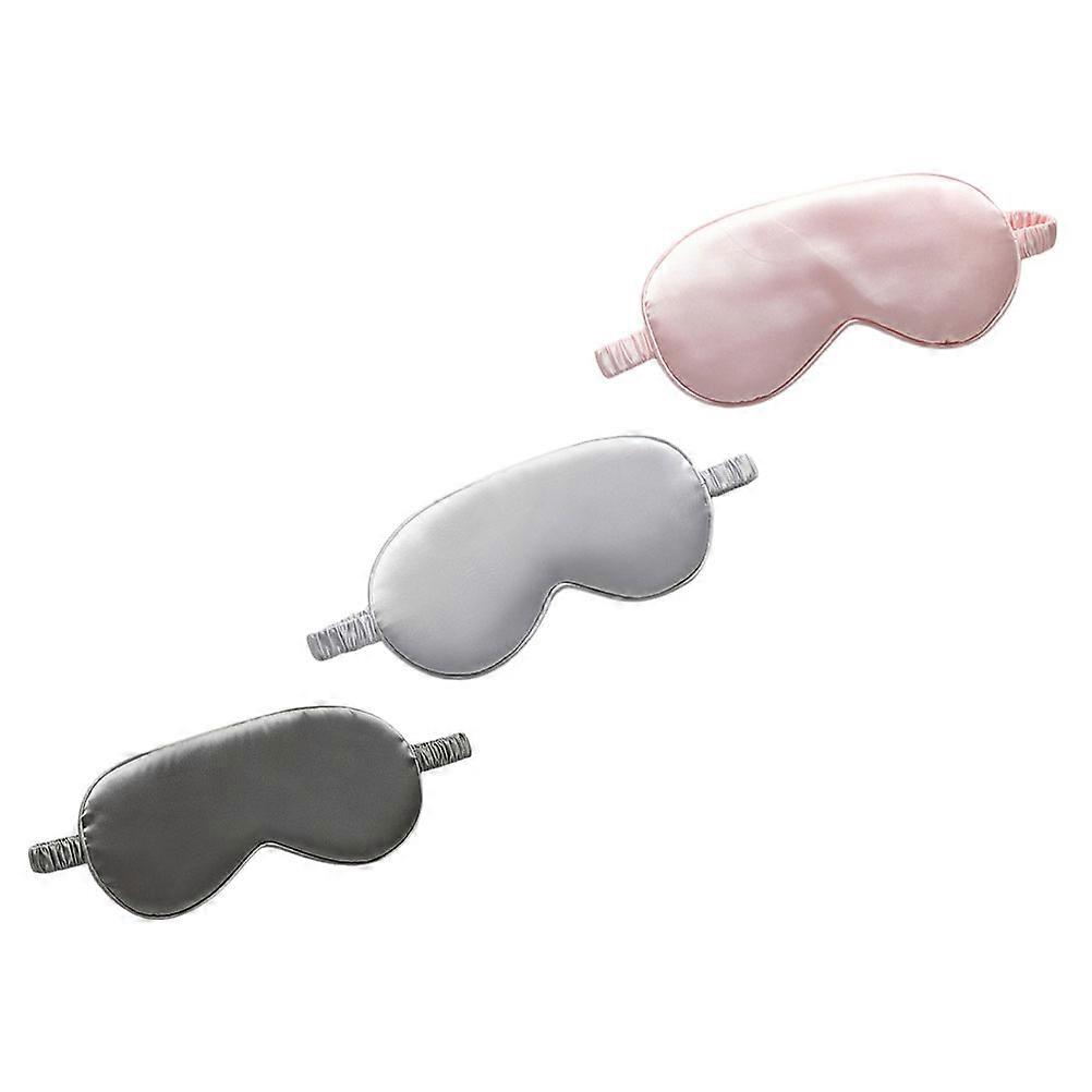 Night Sleeping Eyeshade Artificial Silk Comfortable 3Pcs Set