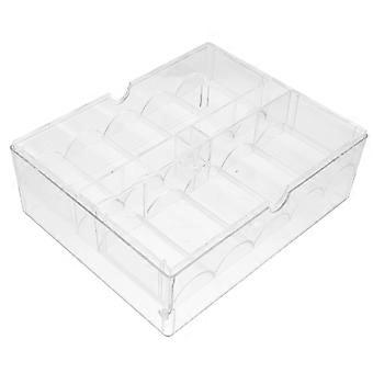 Transparent Acrylic Chip Storage Tray for Poker Chips