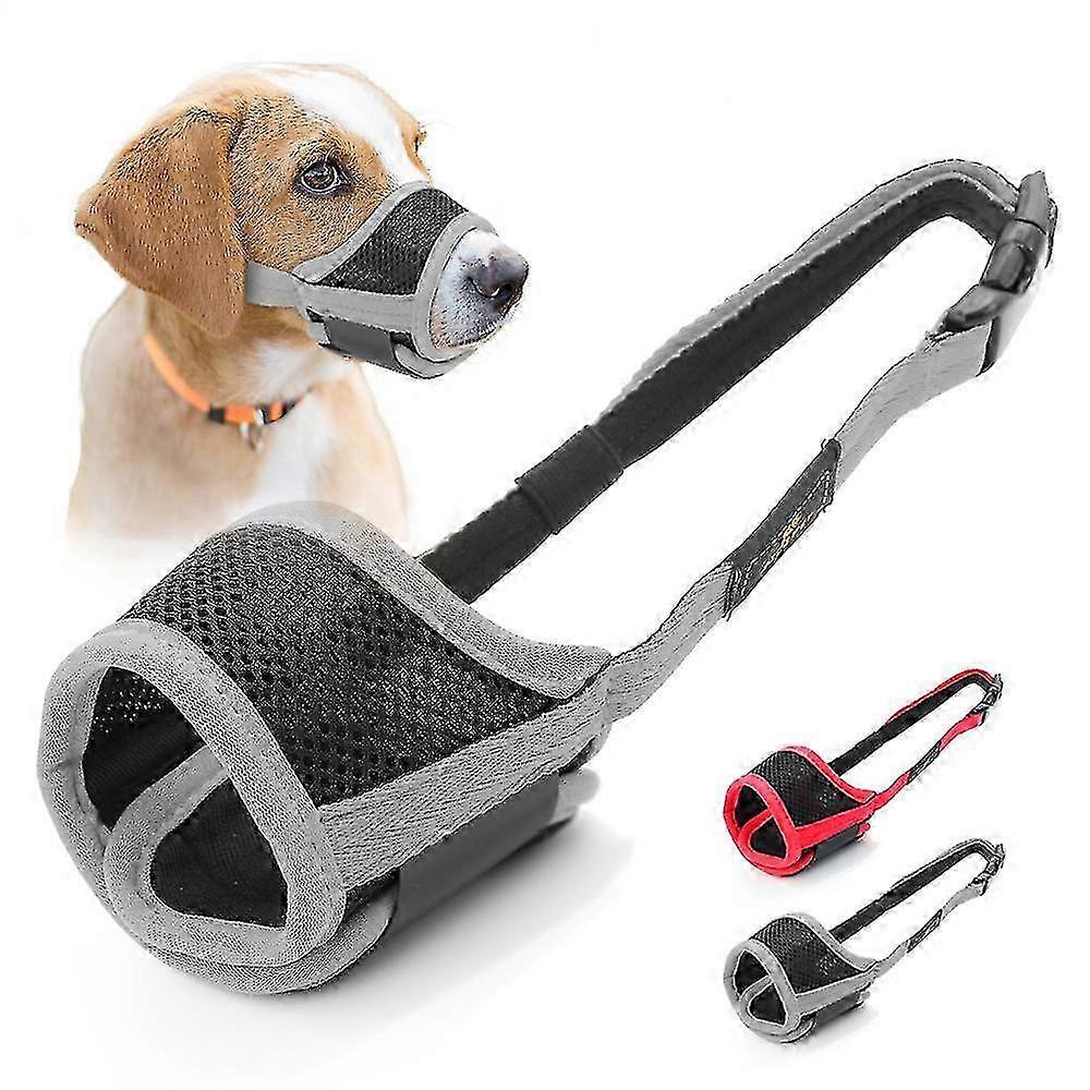 Adjustable Breathable Dog Muzzle for Soft Mesh Preventing Bark and Bite