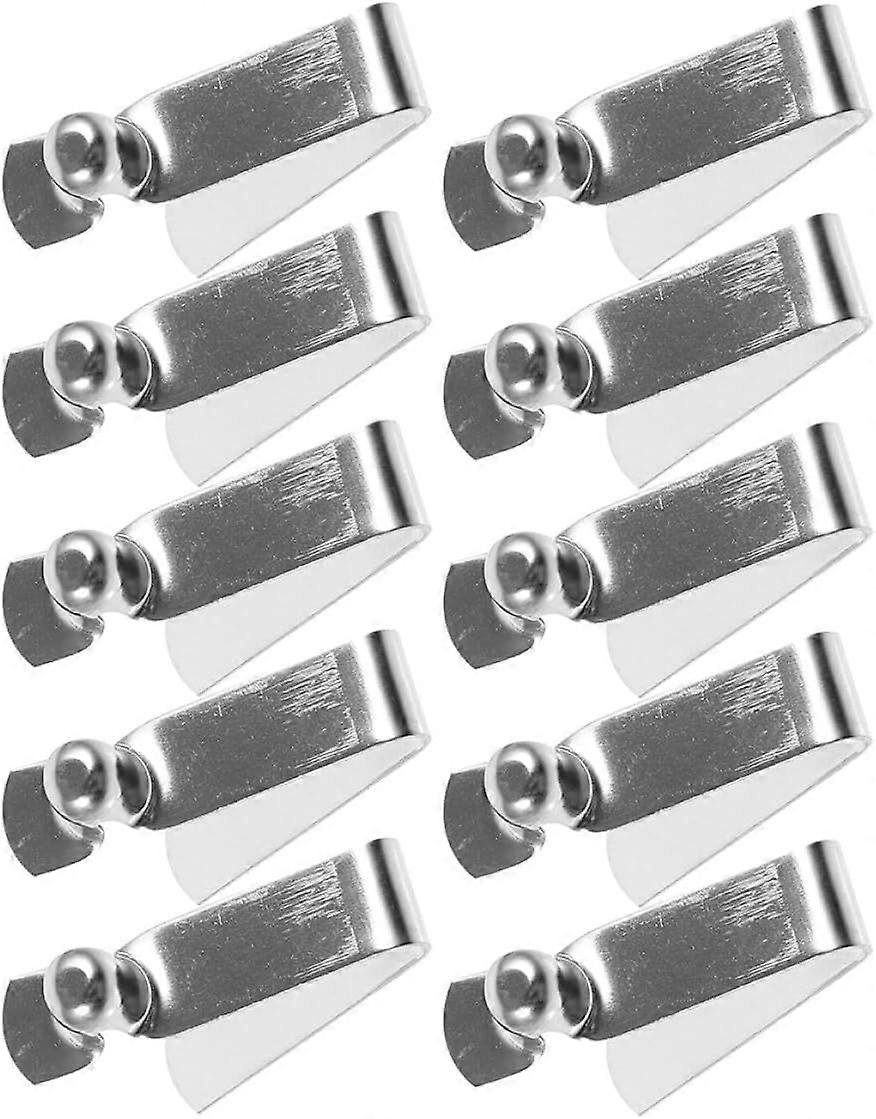 6mm Single Head Hollow and Solid V-Shaped Spring Clips, 20 Pieces, Com
