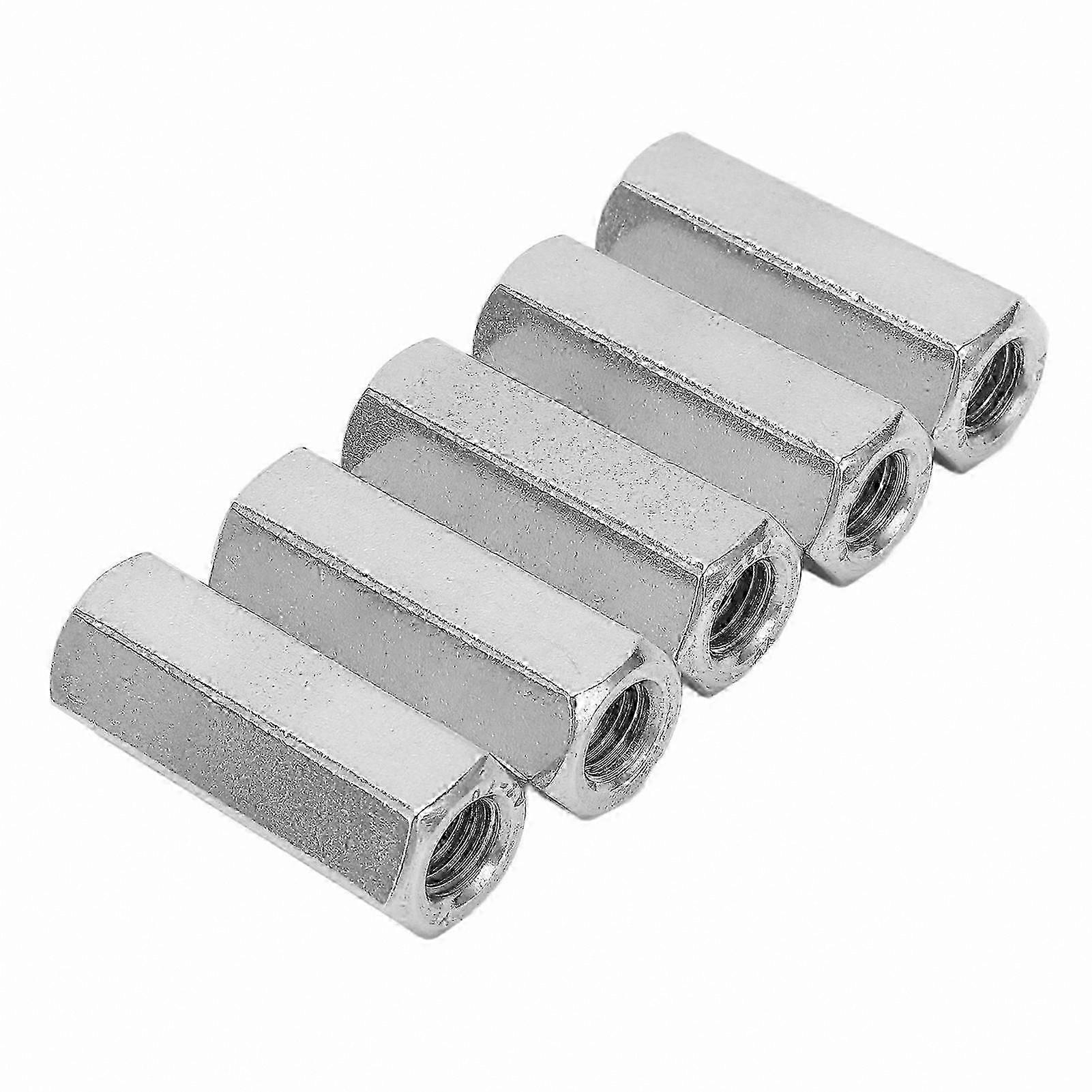 Hex Coupling Nuts, 5-Pack M10 Coarse Thread Stainless Steel compatible with Rod Fixing
