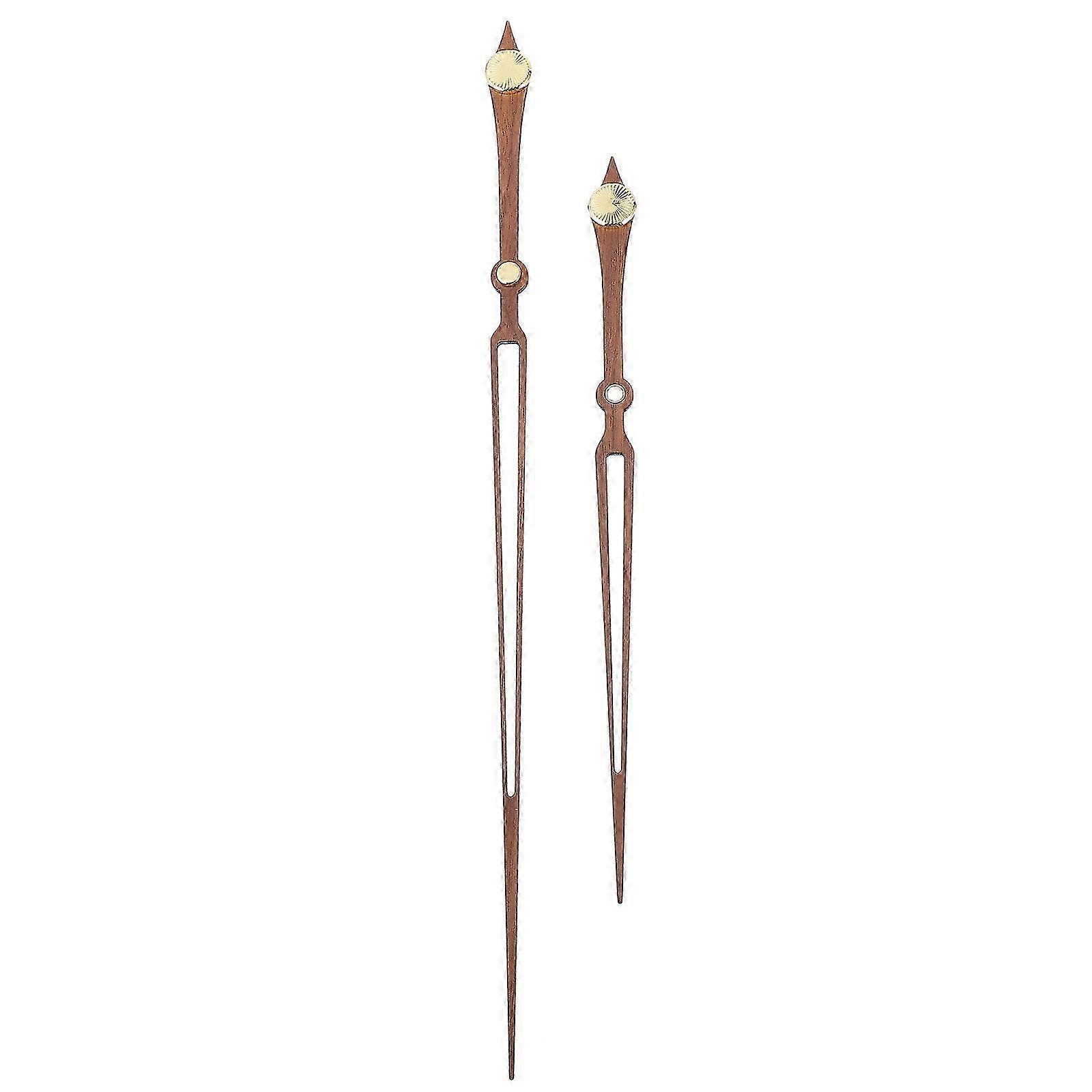 Walnut Wooden Clock Hands for Clock Use 1Set Durable Replacement Accessories