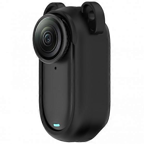 2pcs Silicone Protective Case Compatible with Insta360 GO 2, Black