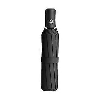 Automatic Folding Umbrella with Carabiner Handle UV Rain Protection