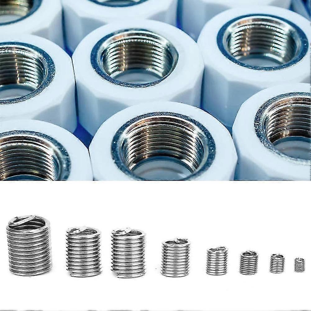 200pcs 304 Stainless Steel Thread Insert M3-m12 Inner Thread Insert Assorted Set