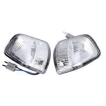 Pair Mirror Turn Signal Light 68302828AA Replacement for Dodge Ram 1500 2500 3500 4500 5500Transparent