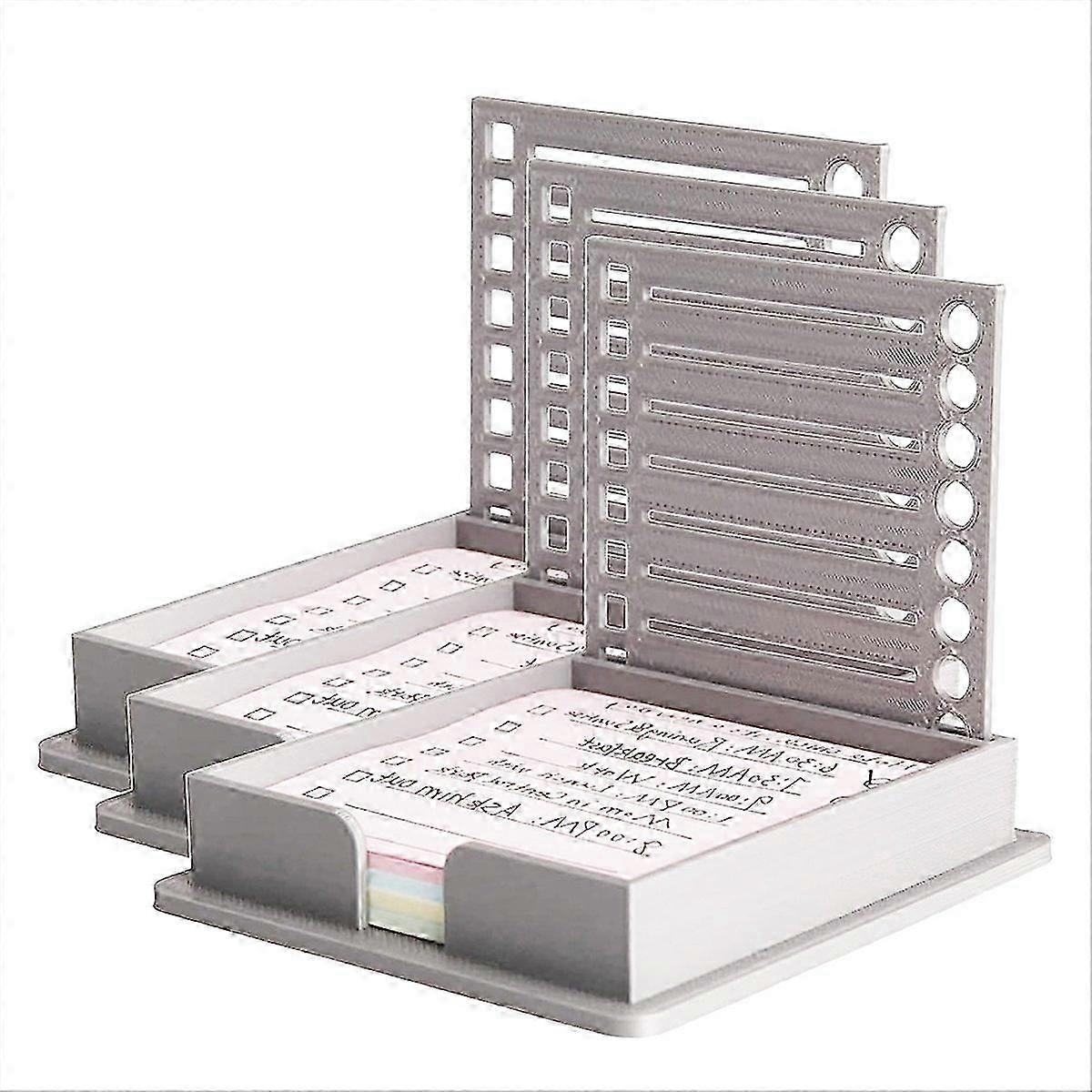 3PCS Sticky Note Stencil Template with Sticky Note,Sticky Note Holder