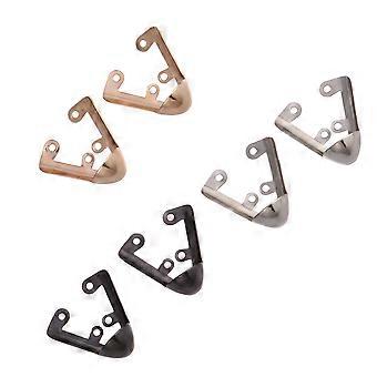 3 pares de salto alto protetor dos pés sapatos pontiagudos decoração cobrir acessórios de metal elegante toe cover para mulheres Lady Use (ouro, prata, preto)