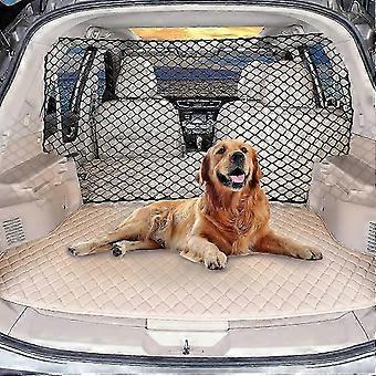 Heavy Duty Dog Car Safety Barrier Adjustable for SUVs and Cars Large Secure Pet Guard with Breathable Mesh Black,l