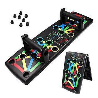 Foldable Push Up Stand Bars Board With Hand Grip compatible with Core Training Workout Gym Home Fitness Body Building