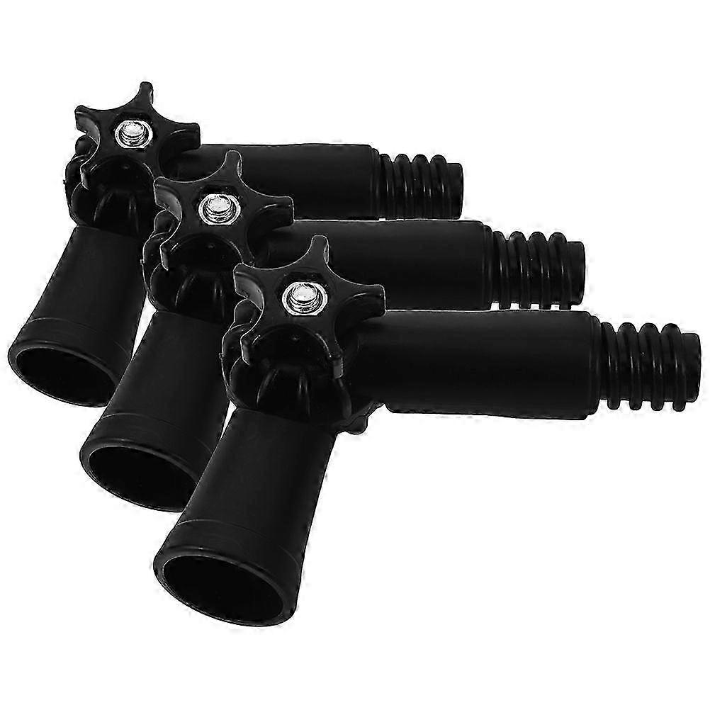 3pcs Angle Adapter Pole Extension Hinge Tip Mopping Pole Accessories Angle Adapter compatible with Window Cleaner Brush Any Standard Threaded Tip