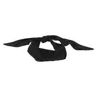 Diadema de corbata deportiva Diadema de corbata para correr, hacer ejercicio, tenis, karate, atletismo, disfraces de piratas (negro)