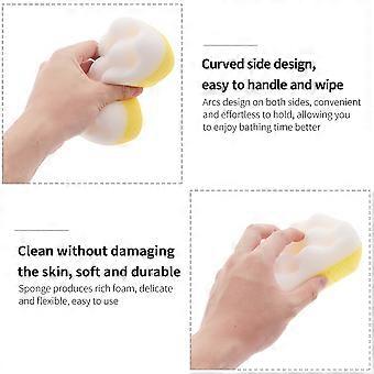 4pcs Shower Bath Brushes Bath Sponge Skin-Friendly Sponges Scrubbers Bathing Tools for Bathroom Home (Random Color)