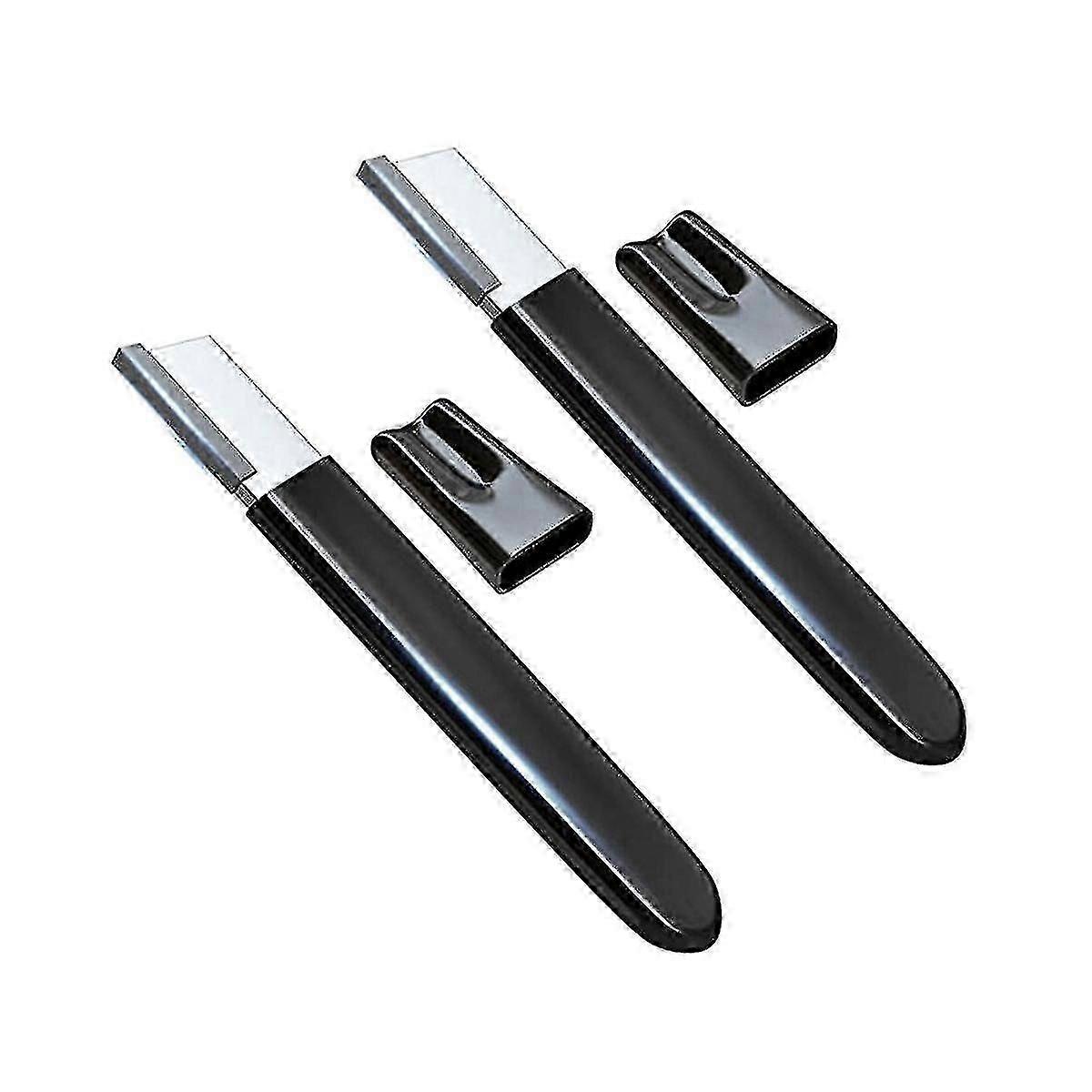 2-Pack Garden Tool Sharpener for Pruners, Shears, Scissors - Portable Blade Sharpening Kit