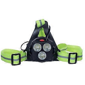 Running Chest LED Light Rechargeable Lamp Flashlight Cycling Accessories UC