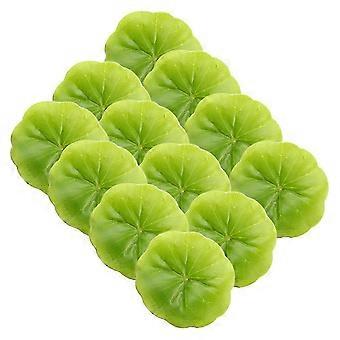 30pcs 6CM Simulate Lotus Leaves Miniature Landscape Ornament Floating Pool Decoration Water Plants Decorative Aquarium Fish Pond Scenery Lotus Leaves