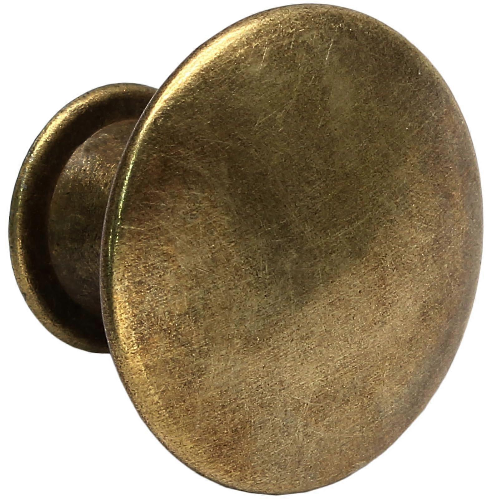 32 Pack Antique Brass Cabinet Knobs, Durable Metal Kitchen Drawer Pulls with Easy Screw Installation