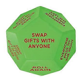 Santa Swap Gift Exchange Dice - Fun 12-Sided Polygon Dice for Christmas Gift Swaps and Party Games