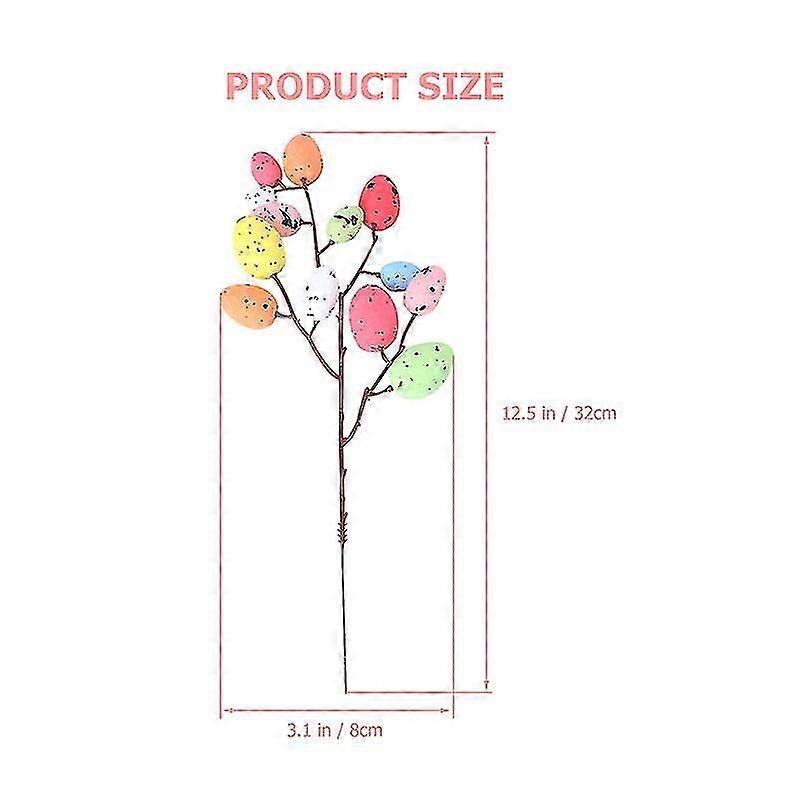 2pcs Creative Easter Egg Tree Branches Easter Egg Branches Easter Egg Stems