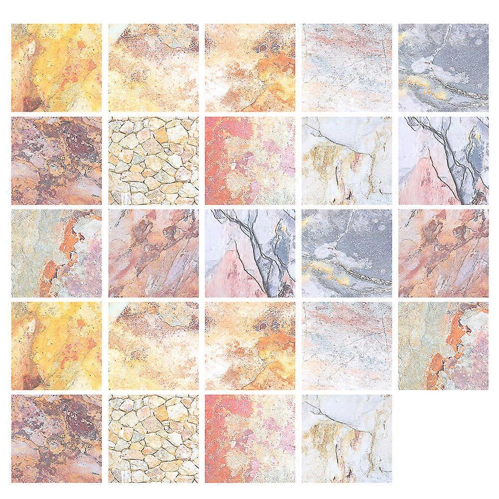 Assorted Color Background Paper for Scrapbooking 24 Sheets DIY Craft Material