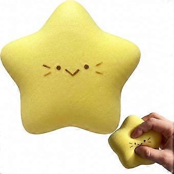 3,34 tommer sød stjerneklemmelegetøj - sukkergel fidget stresslindring til børn og voksne, kawaii gul stjerne squishy angstlegetøj OVO