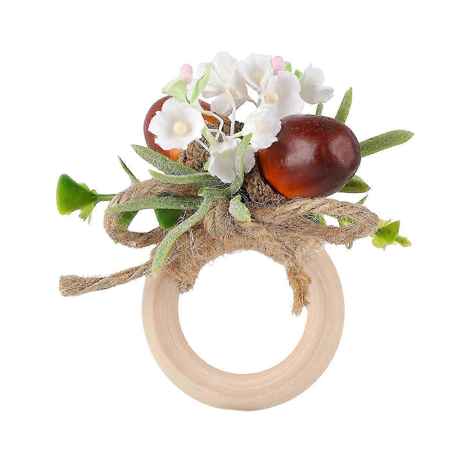 Rustic Acorn Rosemary Napkin Ring