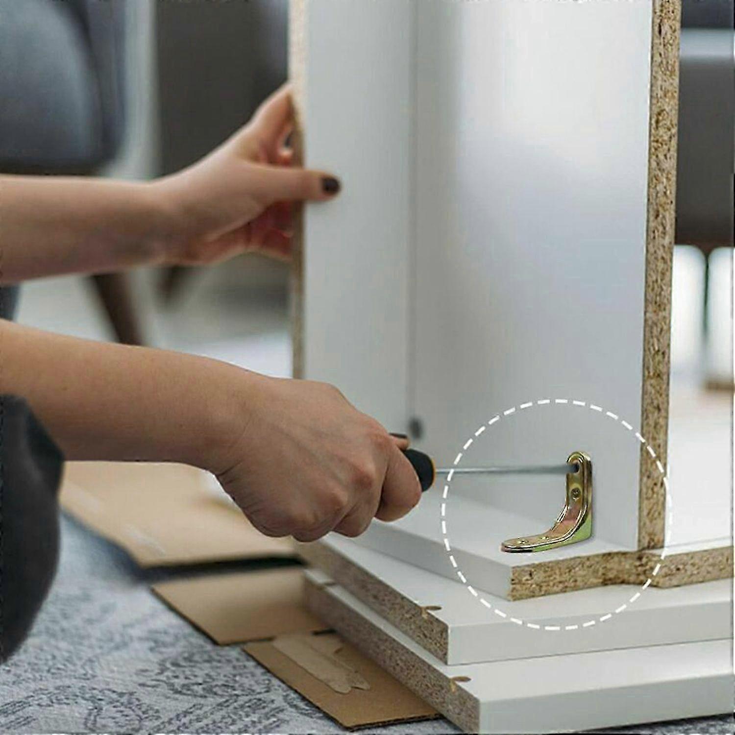 5cm L-Shaped Zinc-Plated Shelf Bracket
