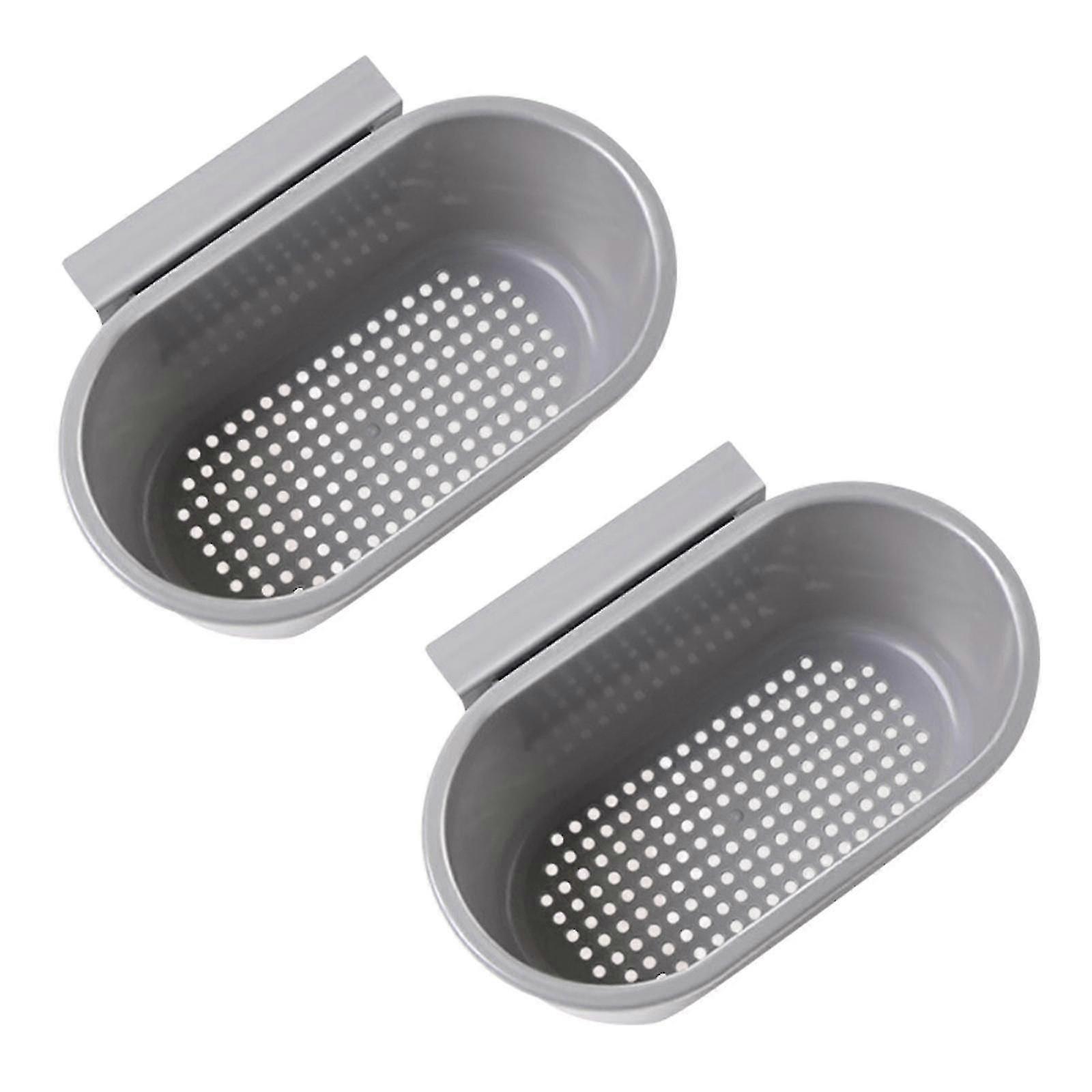 2Pcs Drain Filter Compatible Sink Corner Basket
