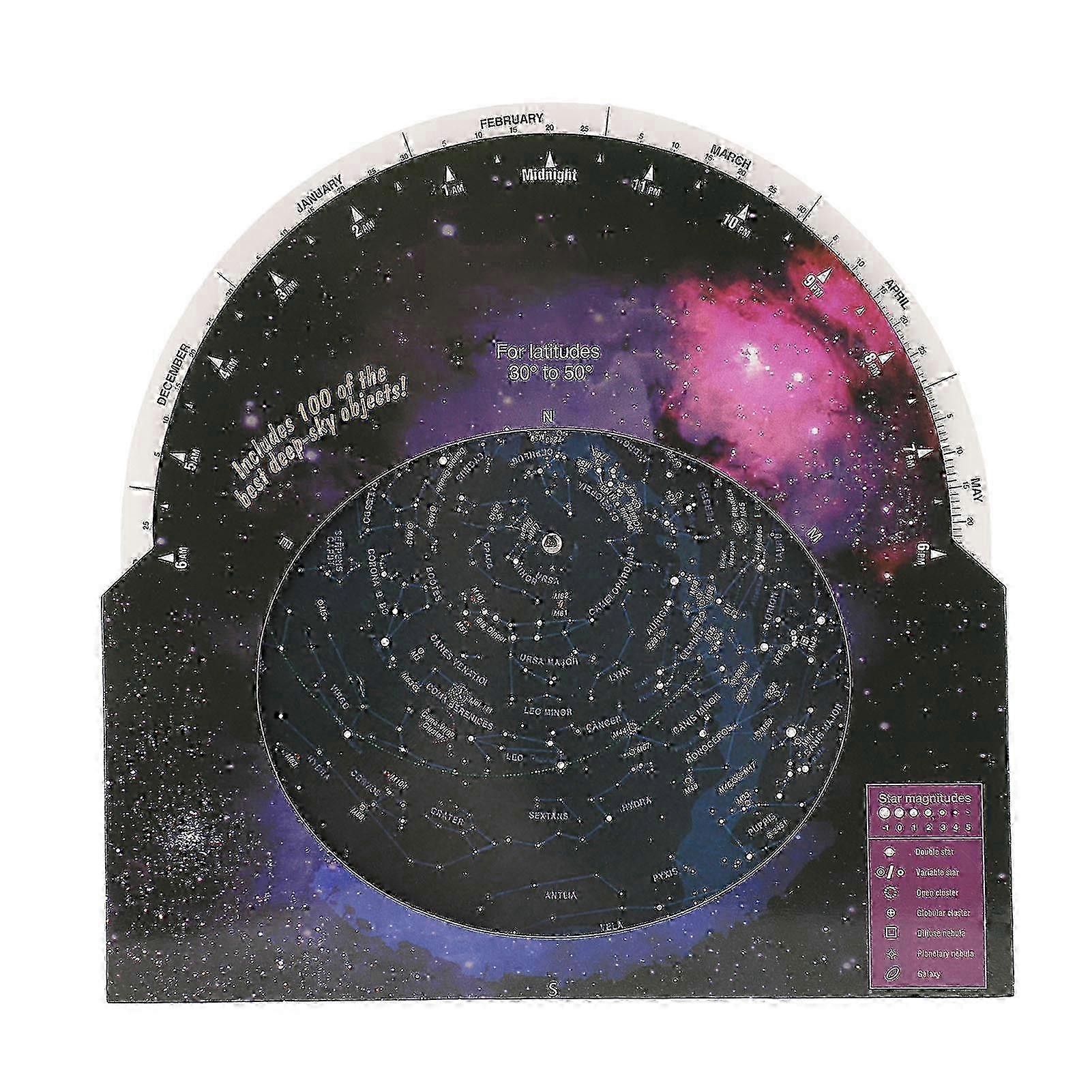30-50°N Rotating Planisphere Guide