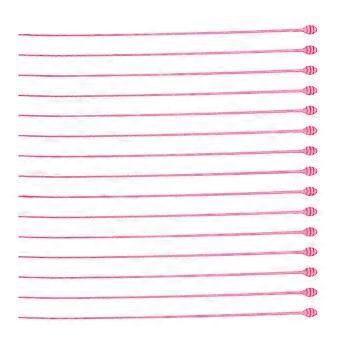Palitos de plástico para permanente de cabello, horquillas para peluquería, 30 unidades, pinzas para permanente, color rosa.