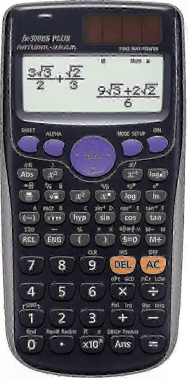 Advanced Scientific Calculator compatible with School Use, Black