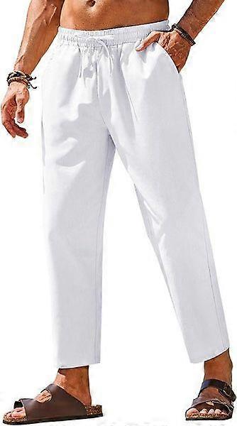 Men's Linen Drawstring Pants