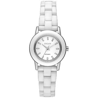 DKNY Tompkins Quartz analoge vrouwen horloge met NY8295 keramische armband