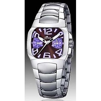 R. lotus code ms multi ac e.marosc.lila watch for Women Analog Quartz with stainless steel bracelet 15504/4