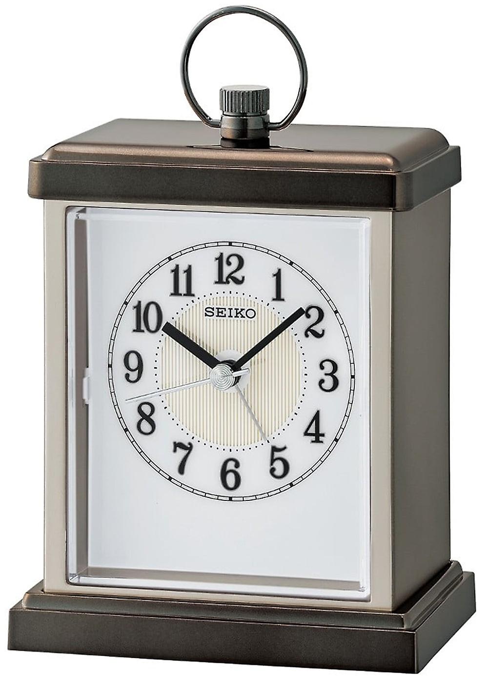 SEIKO CLOCKS ANALOG Analog Quartz Plastic Alarm Clocks QHE148N