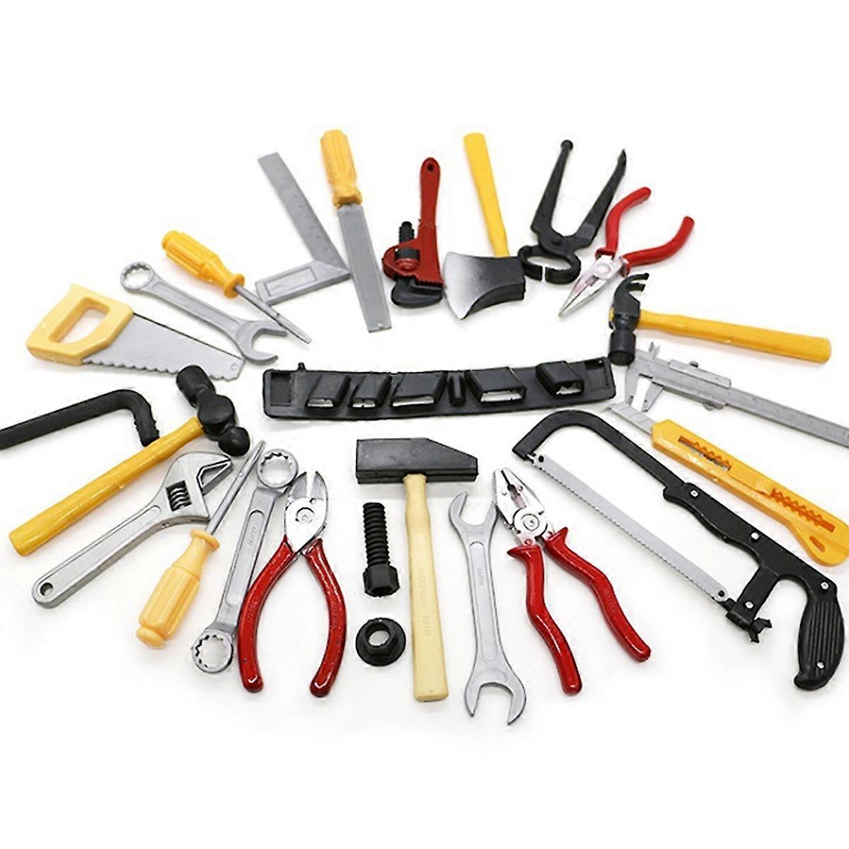Realistic Working Push-button Drill Toy Tool Set for Creative Play