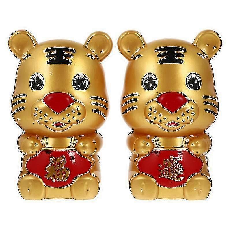 Tiger-Shaped ABS Coin Bank Set